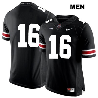 Men's NCAA Ohio State Buckeyes Cameron Brown #16 College Stitched No Name Authentic Nike White Number Black Football Jersey WL20A47IL